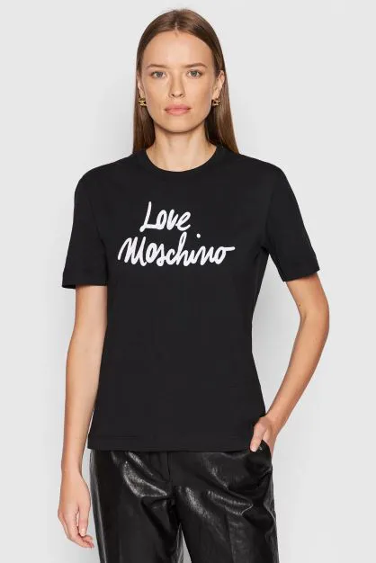 Tricou LOVE MOSCHINO dama culoare Negru W4H0618M3876